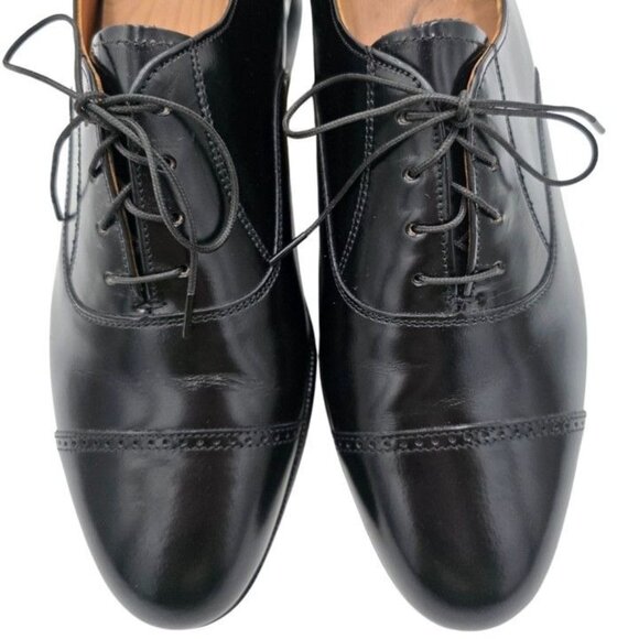 NEW Old Stock Bostonian USA Classics Black Leather Dress Shoes Mens 9M Oxfords - Picture 2 of 10